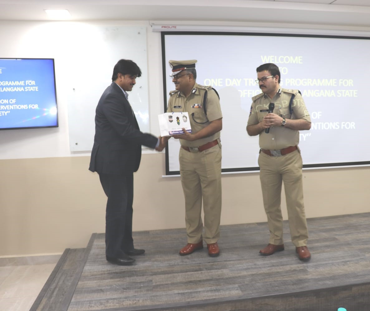 Felicitation by DGP Telangana